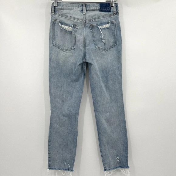 Abercrombie & Fitch The Boyfriend Mid Rise Distressed Denim Jeans Size 25/0R - Picture 5 of 9